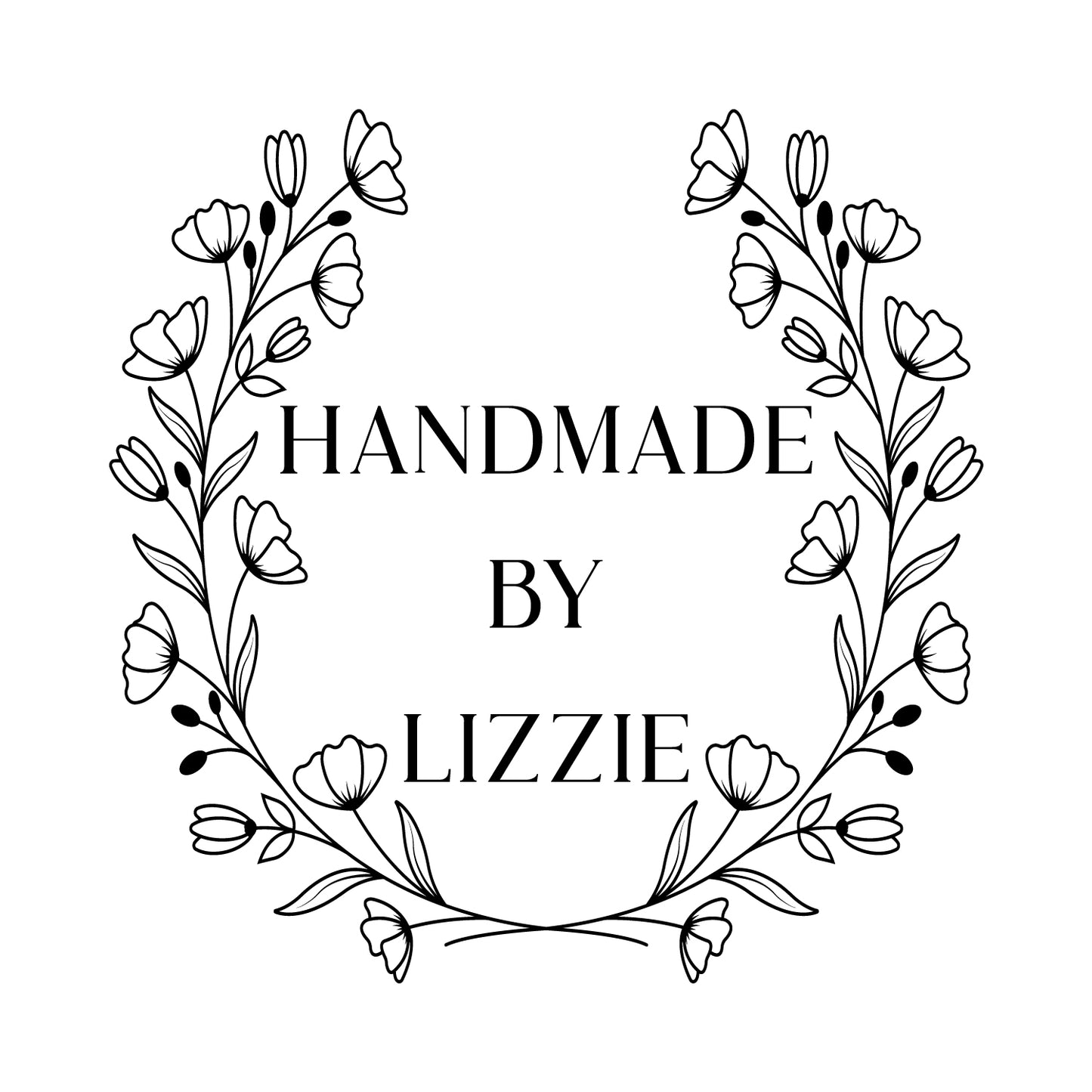 Personalised Laser Rubber Stamps - Handmade By: Flowers