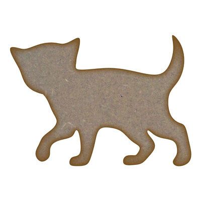Kitten MDF Laser Cut Craft Blanks in Various Sizes