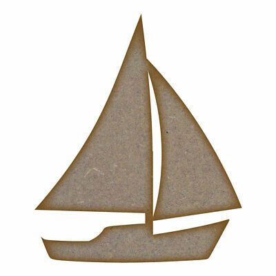 Sailing Boat MDF Laser Cut Craft Blanks in Various Sizes