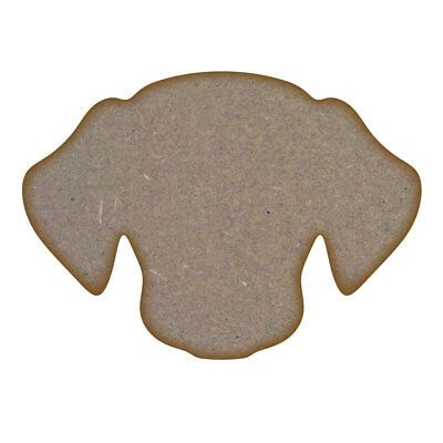 Dog Head MDF Laser Cut Craft Blanks in Various Sizes