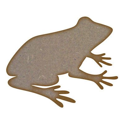 Frog (Design 2) MDF Laser Cut Craft Blanks in Various Sizes