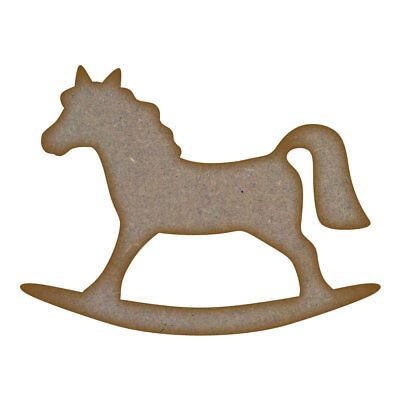Rocking Horse (Design 2) MDF Laser Cut Craft Blanks in Various Sizes