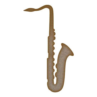 Saxophone MDF Laser Cut Craft Blanks in Various Sizes