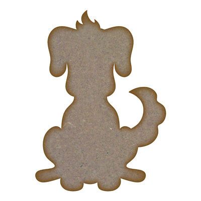 Dog (Design 2) MDF Laser Cut Craft Blanks in Various Sizes