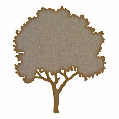 Tree (Design 3) MDF Laser Cut Craft Blanks in Various Sizes