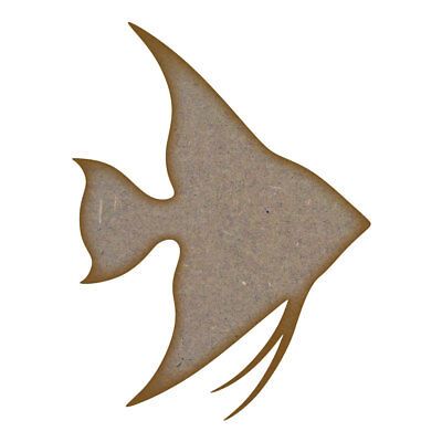 Angel Fish MDF Laser Cut Craft Blanks in Various Sizes