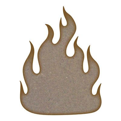 Fire MDF Laser Cut Craft Blanks in Various Sizes