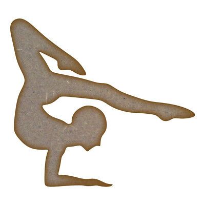 gymnast MDF Laser Cut Craft Blanks in Various Sizes