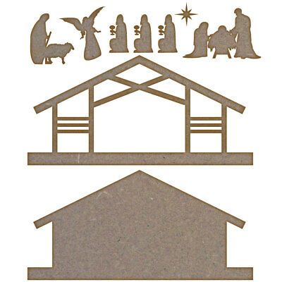 Nativity Set - MDF Laser Cut Craft Blanks