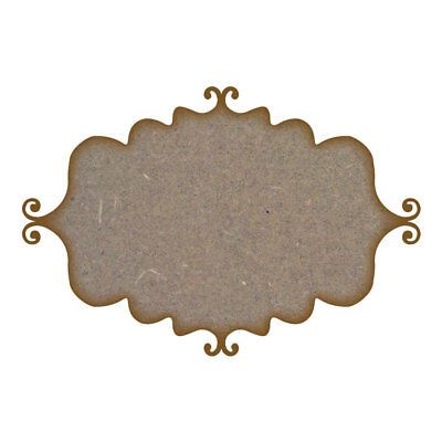 Plaque 6 MDF Laser Cut Craft Blanks in Various Sizes