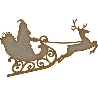 Father Christmas MDF Craft Blank ShapeMDF Laser Cut Craft Blanks in Various Sizes (210mm x 125mm)