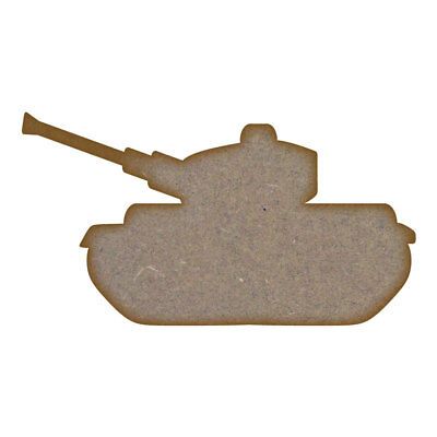 Tank MDF Laser Cut Craft Blanks in Various Sizes