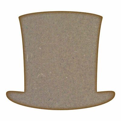 Top Hat MDF Laser Cut Craft Blanks in Various Sizes