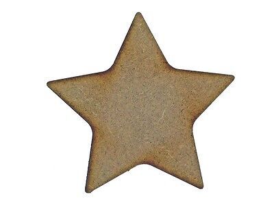 Star MDF Laser Cut Craft Blanks in Various Sizes