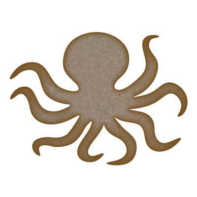 Octopus MDF Laser Cut Craft Blanks in Various Sizes