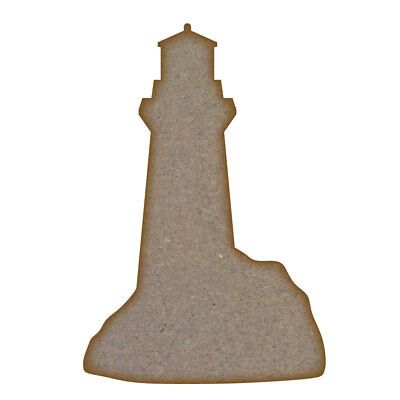 Lighthouse MDF Laser Cut Craft Blanks in Various Sizes