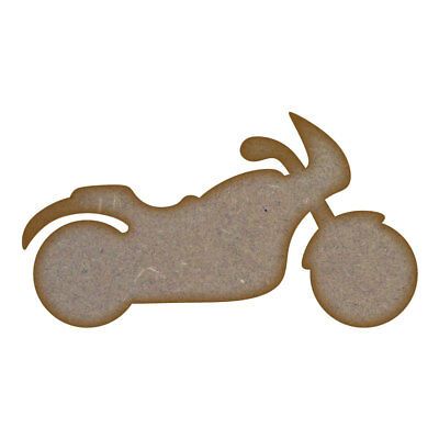 Motorbike MDF Laser Cut Craft Blanks in Various Sizes