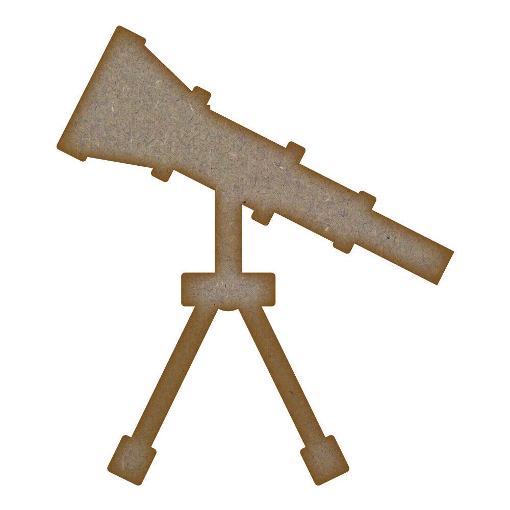 Telescope MDF Laser Cut Craft Blanks in Various Sizes