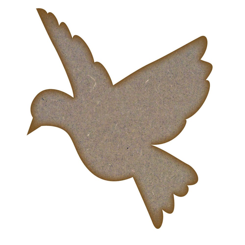 Bird (design 4) MDF Laser Cut Craft Blanks in Various Sizes
