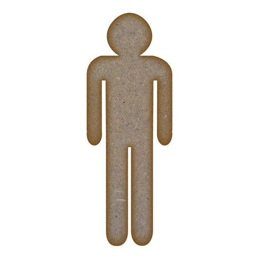 Male MDF Laser Cut Craft Blanks in Various Sizes