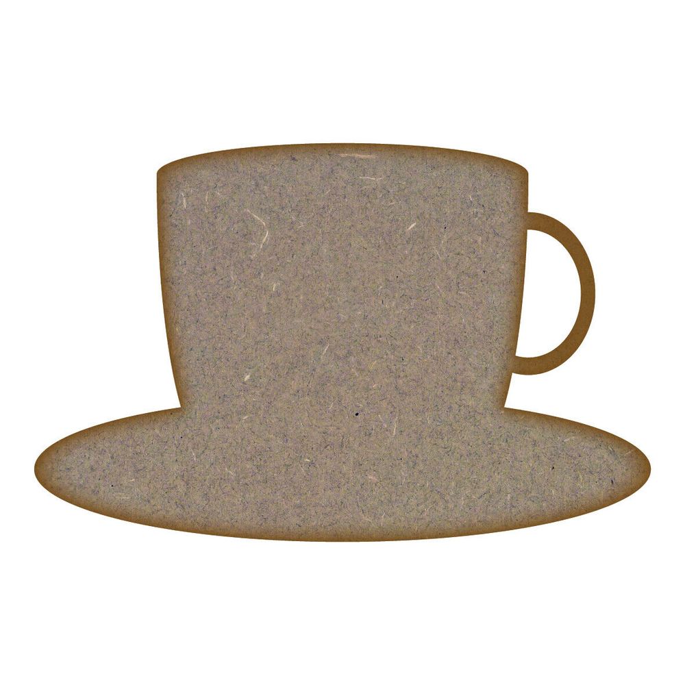 Tea Cup MDF Laser Cut Craft Blanks in Various Sizes