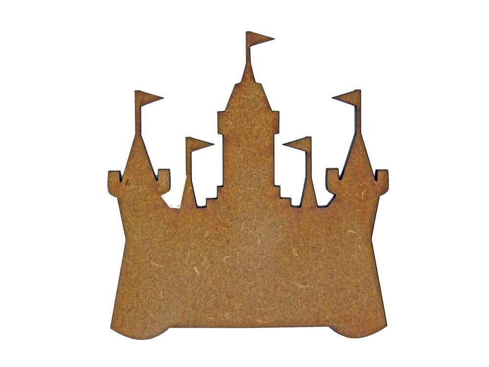 Castle MDF Laser Cut Craft Blanks in Various Sizes