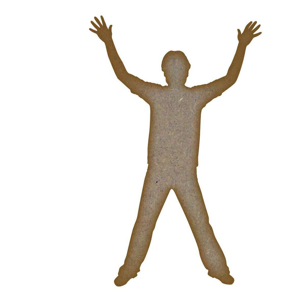 Man MDF Laser Cut Craft Blanks in Various Sizes