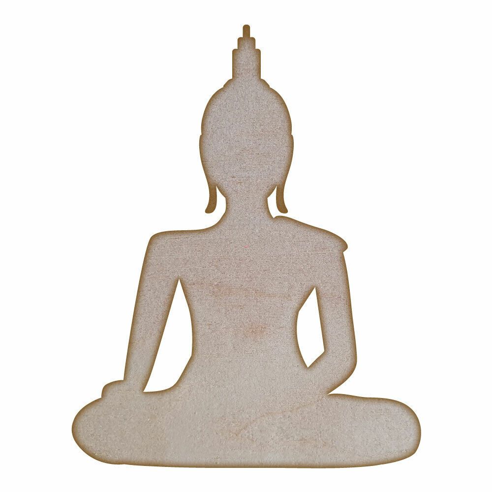 Buddha - 3mm MDF Laser Cut Craft Blanks & Shapes in Various Sizes