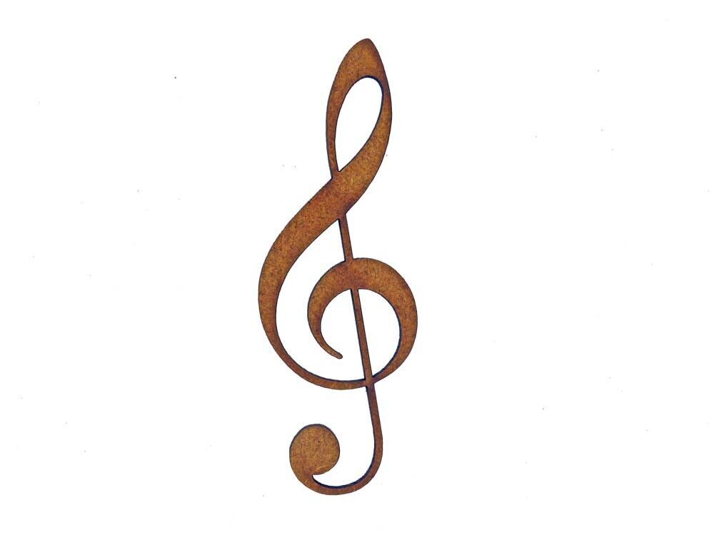 Music Note (Design 2) MDF Laser Cut Craft Blanks in Various Sizes