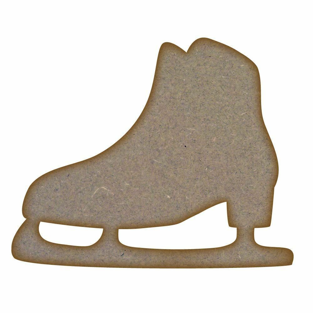 Ice Skate - MDF Laser Cut Craft Blanks in Various Sizes