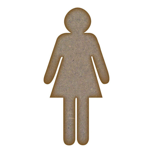 Female Sign MDF Laser Cut Craft Blanks in Various Sizes