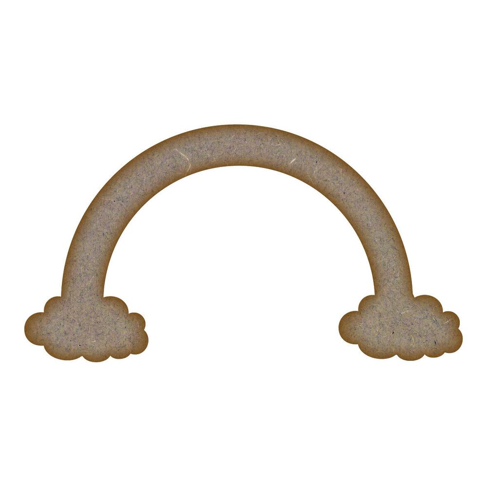 Rainbow MDF Laser Cut Craft Blanks in Various Sizes