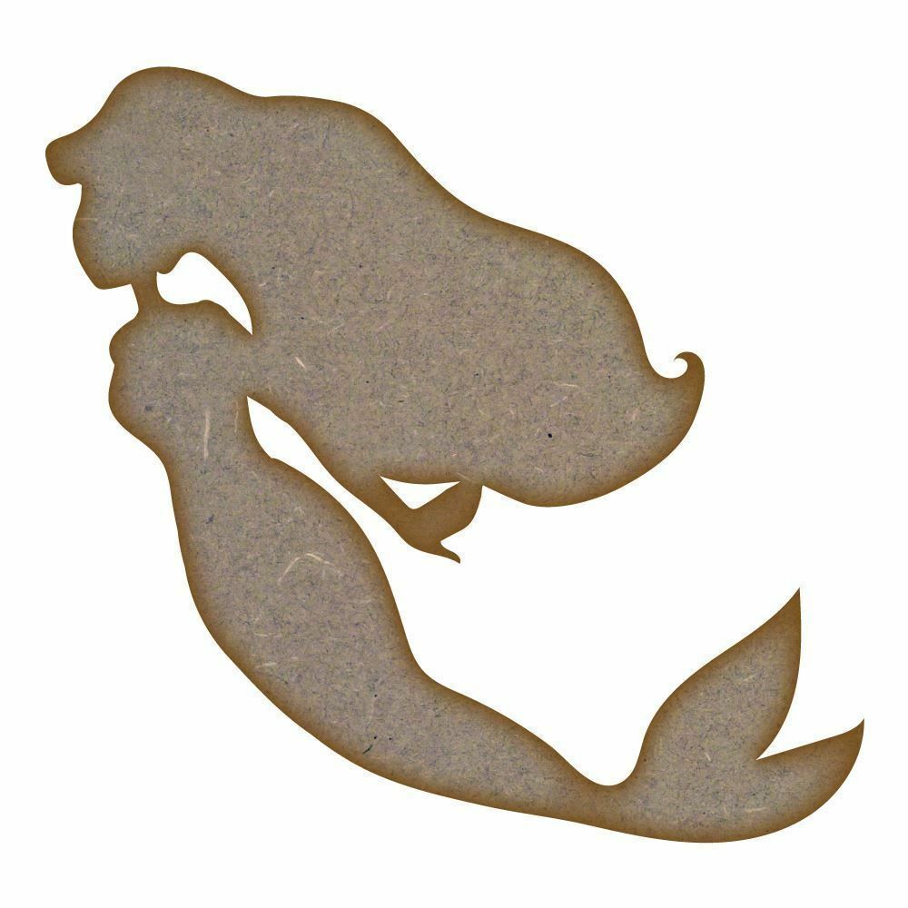 Mermaid (Design 1) - MDF Laser Cut Craft Blanks in Various Sizes