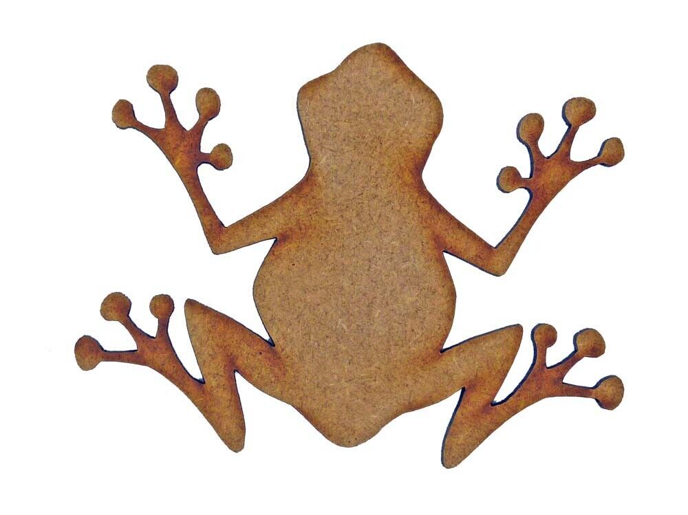Frog MDF Laser Cut Craft Blanks in Various Sizes