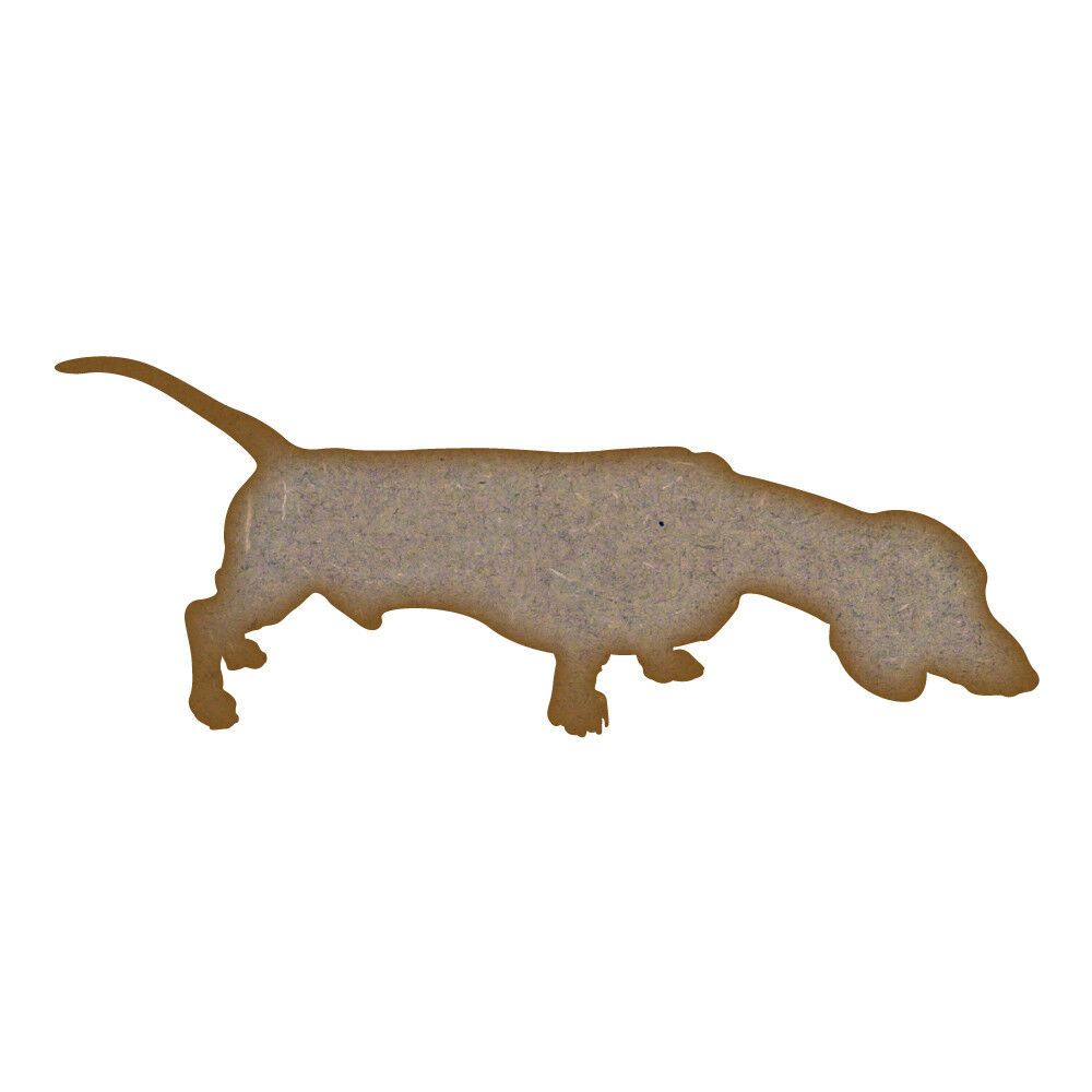Sausage Dog MDF Laser Cut Craft Blanks in Various Sizes