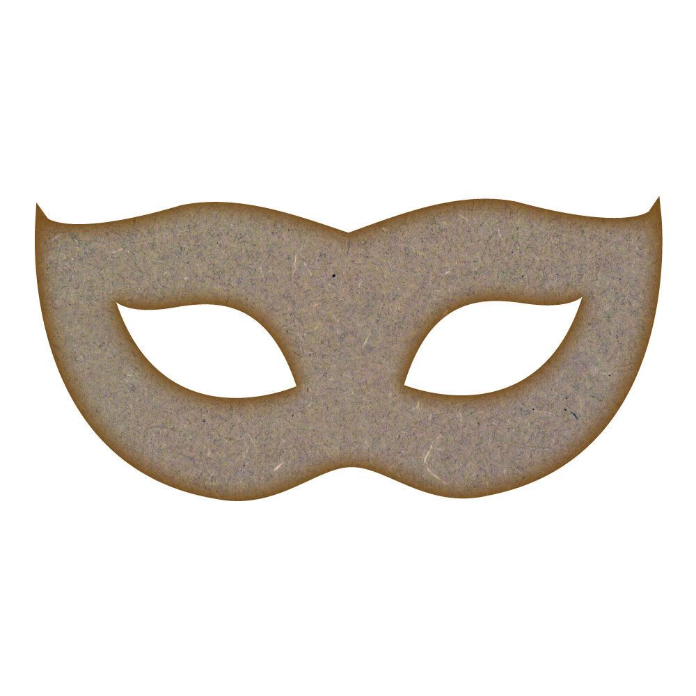 Mask MDF Laser Cut Craft Blanks in Various Sizes