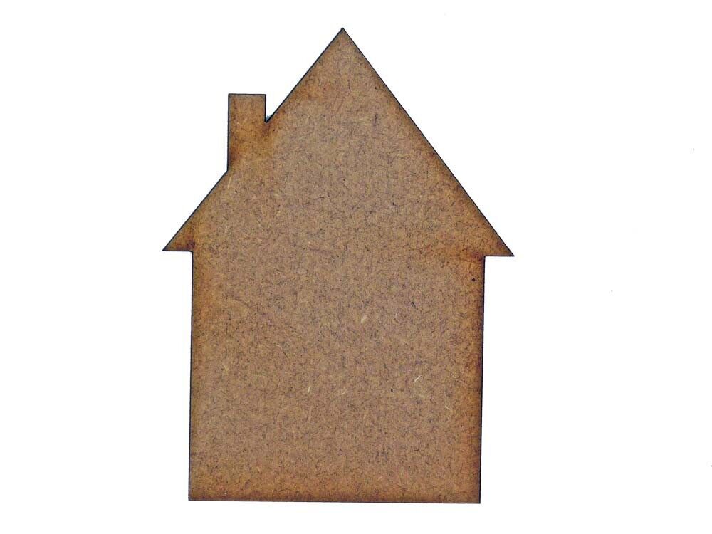 Houses MDF Laser Cut Craft Blanks in Various Sizes