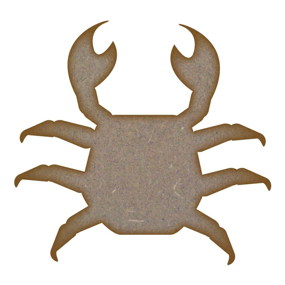 Crab MDF Laser Cut Craft Blanks in Various Sizes