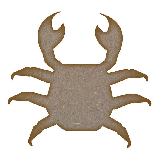 Crab MDF Laser Cut Craft Blanks in Various Sizes