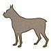 Boxer Dog MDF Laser Cut Craft Blanks in Various Sizes