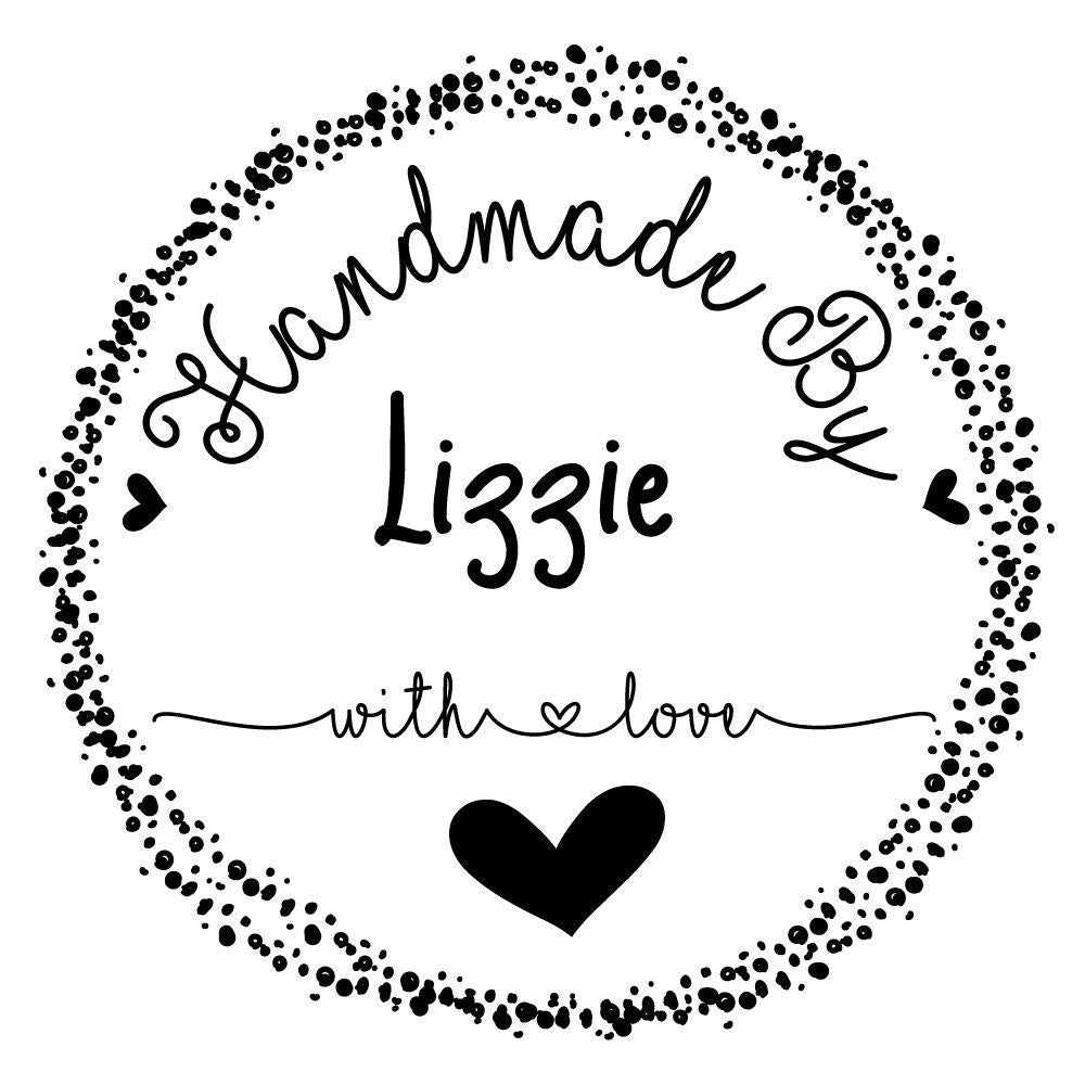 Personalised Laser Cut Rubber Stamp - Handmade By: Heart Splatter