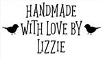 Personalised Laser Rubber Stamp - Handmade By: Birds