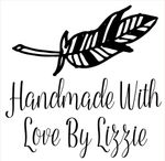 Personalised Laser Rubber Stamp - Handmade By: Feather