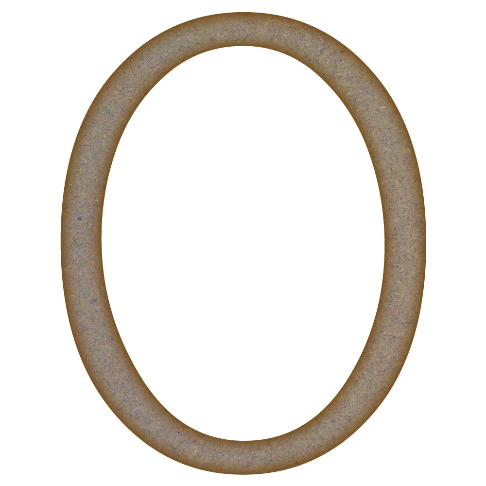 Letter O MDF Laser Cut Craft Blanks in Various Sizes (mm x 90mm)