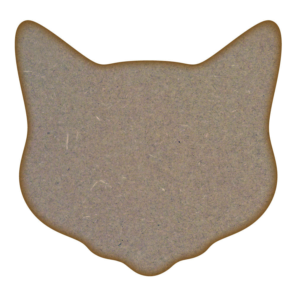 Cat Head MDF Laser Cut Craft Blanks in Various Sizes