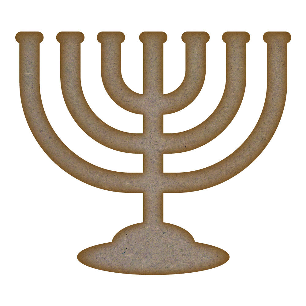 Menorah MDF Laser Cut Craft Blanks in Various Sizes