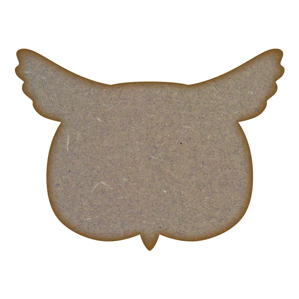 Owl Head MDF Laser Cut Craft Blanks in Various Sizes