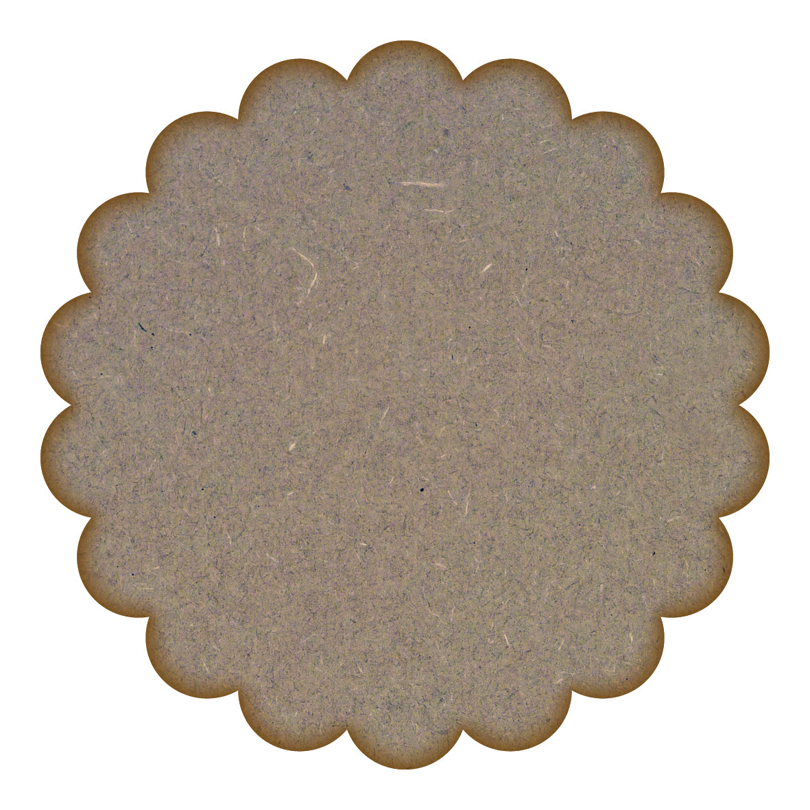 Scallop Circle MDF Laser Cut Craft Blanks in Various Sizes