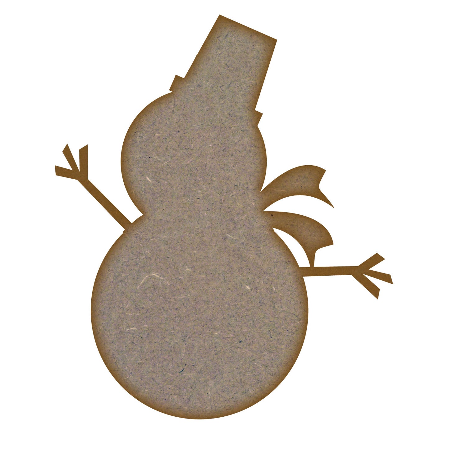 Snowman MDF Laser Cut Craft Blanks in Various Sizes (75mm x 90mm)