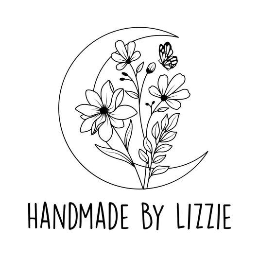 Personalised Laser Rubber Stamps - Handmade By: Flower Butterfly Moon